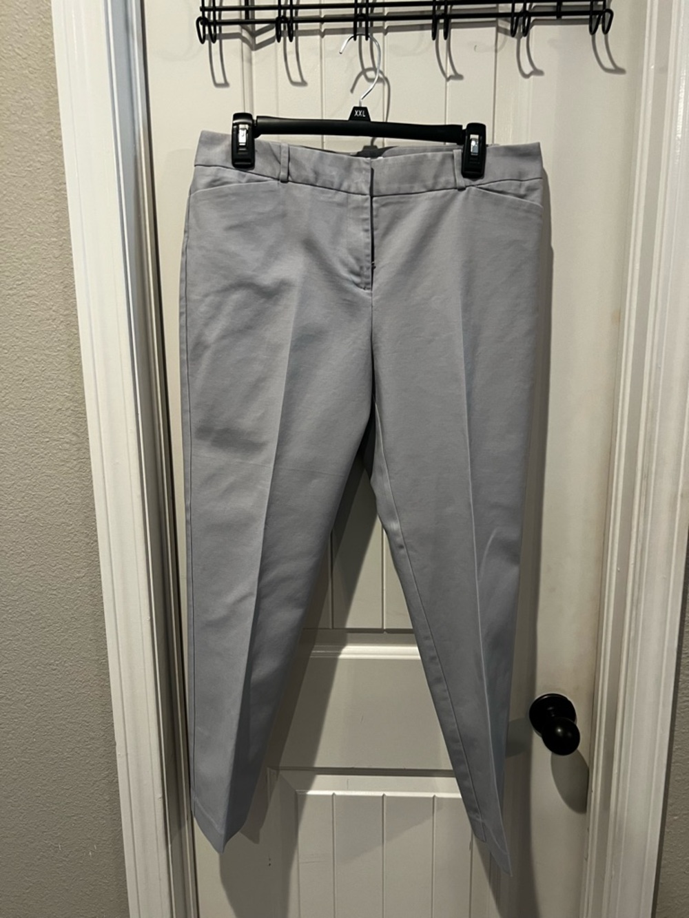 Liz Claiborne Light Gray Cropped Ankle Pants sz 10
